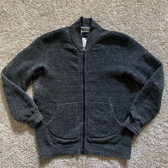 wings + horns Mens Zipper Cardigan - Picture 1 of 6